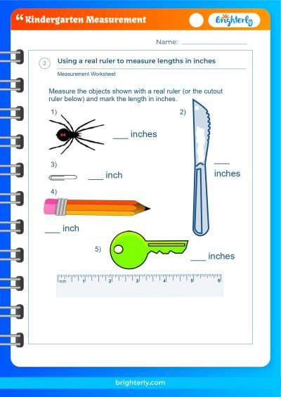 Worksheets On Measurement For Kindergarten