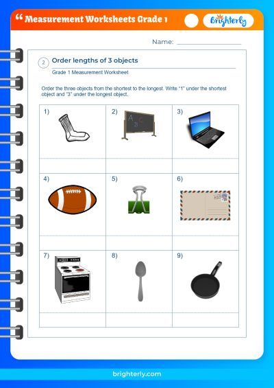 Measuring Worksheets First Grade