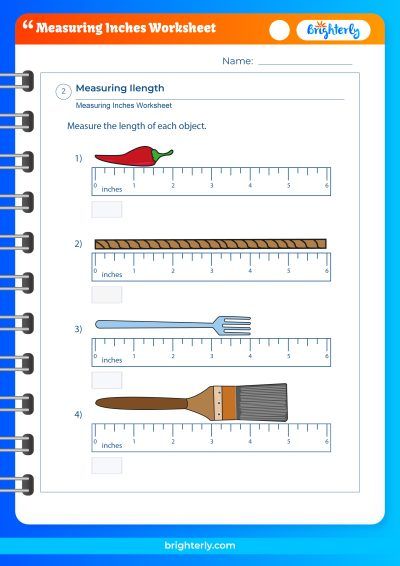 Measure To Nearest Inch Worksheet