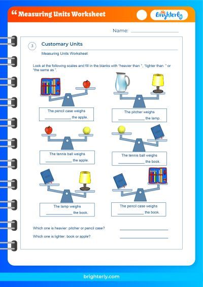 Unit Of Measure Worksheets