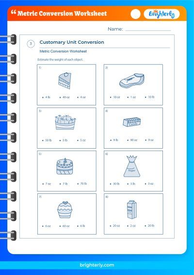 Unit Conversions Practice Worksheets