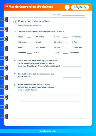 Converting Metric Units Worksheet