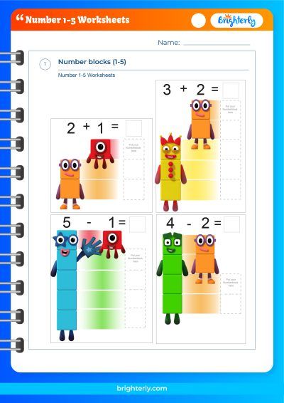 Trace Numbers 1 5 Worksheet