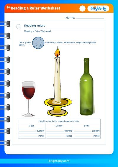 How To Read A Ruler Worksheet