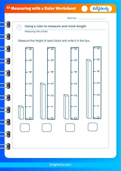 Measurement Worksheets With Ruler