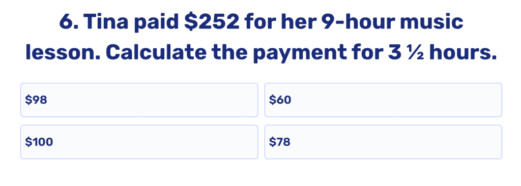 Dividing decimals by whole numbers worksheets: Practice
