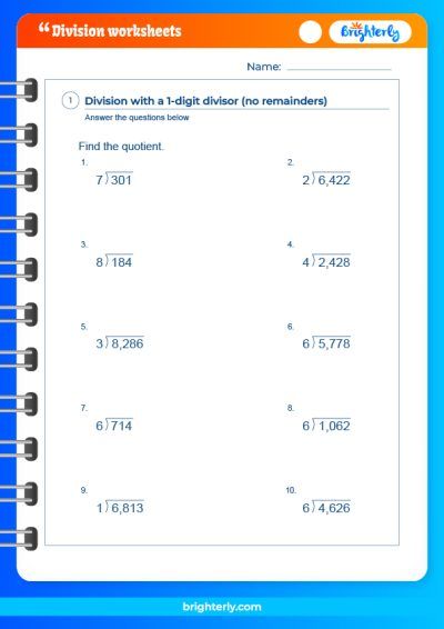 Long Division 6th Grade Worksheet