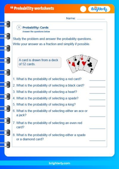 Free Probability Worksheets Grade 7