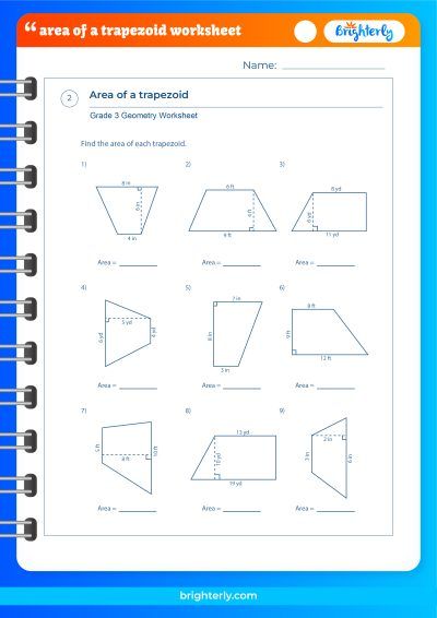 Area Of Trapezoid Worksheet Answers