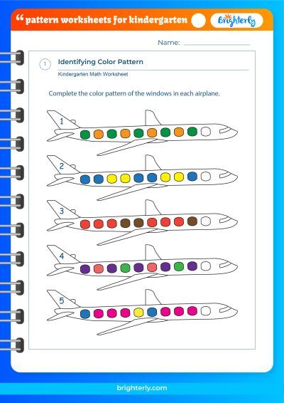 Tracing Pattern Worksheets For Kindergarten