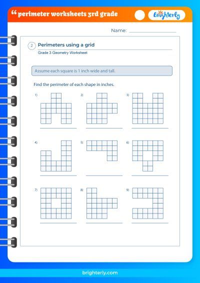 Free Perimeter Worksheets 3rd Grade