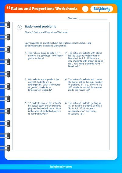 Ratios Proportions Worksheets