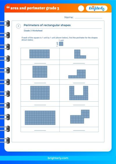 Perimeter And Area Worksheets 3Rd Grade