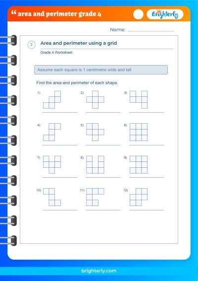 Perimeter And Area Worksheets Grade 4