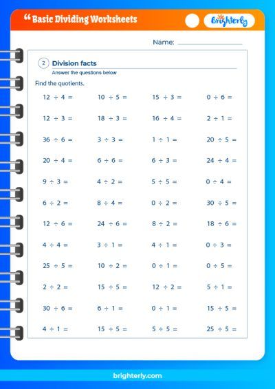 Basic Division Worksheets With Pictures