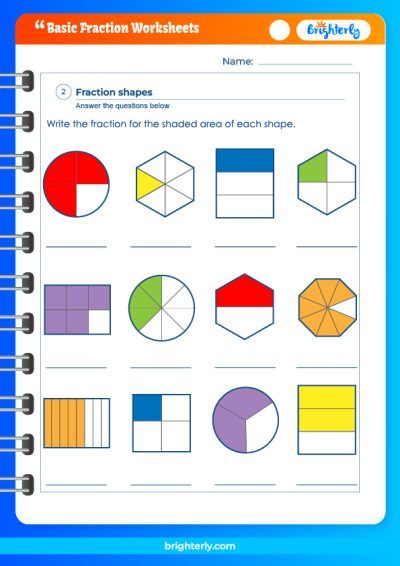 Basic Fractions Worksheets Free