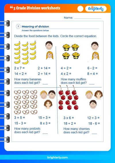 Division Worksheets 3Rd Grade