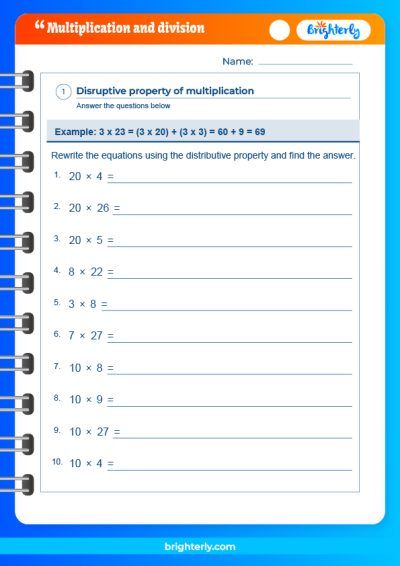 Free Multiplication And Division Worksheets