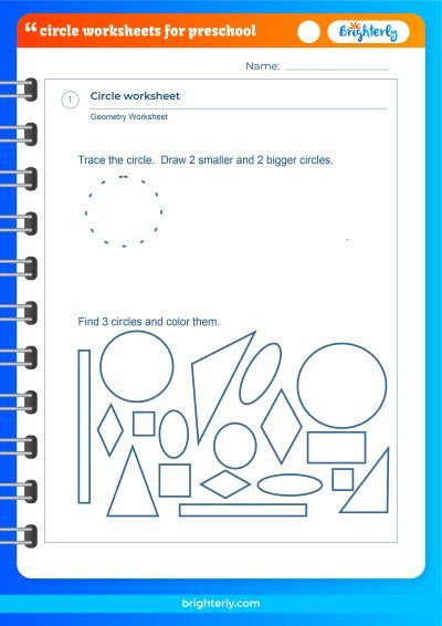 Preschool Circle Worksheet