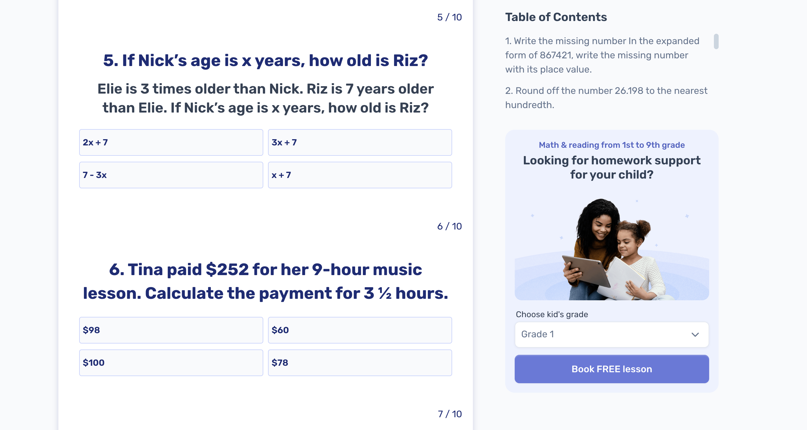 Factors and multiples worksheet: Test and practice