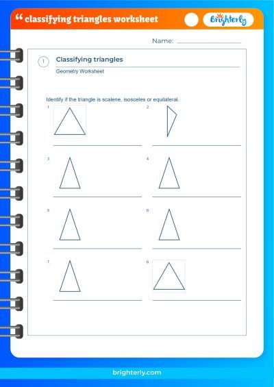 Classifying Triangles By Angles Worksheet