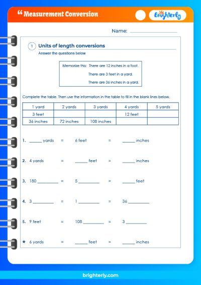 Convert Measuring Units Worksheet