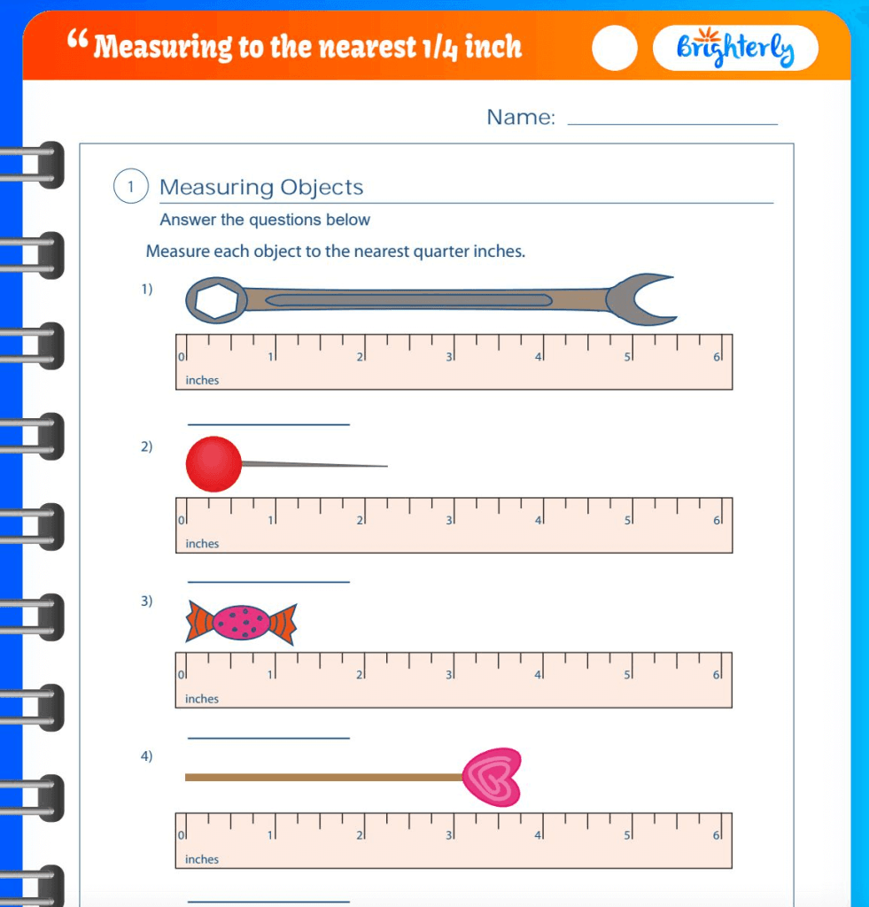 measuring worksheet