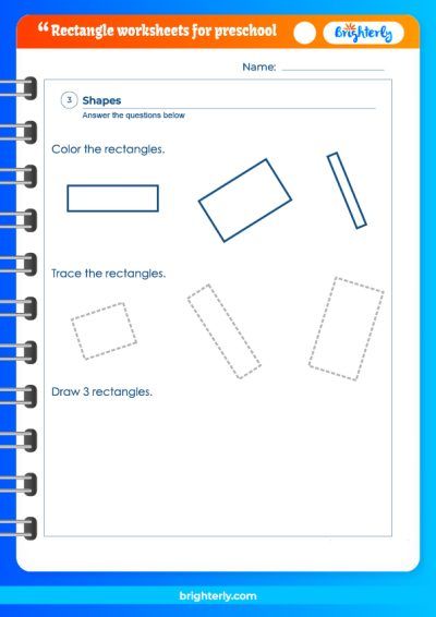 Free Printable Rectangle Worksheets