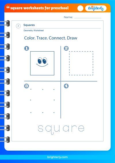 Square Tracing Worksheet