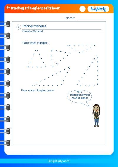 Triangle Worksheet Kindergarten