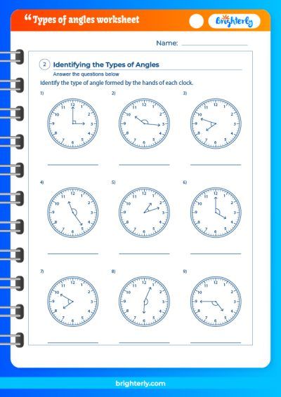 Classify Angles Worksheet PDF