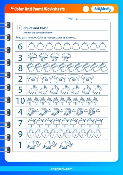 Skip Counting Coloring Worksheets