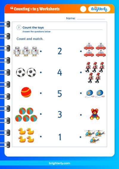 Counting 1-5 Worksheet