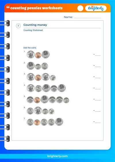 Count Pennies Worksheet