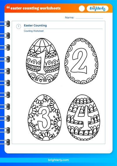 Spring Counting Worksheet