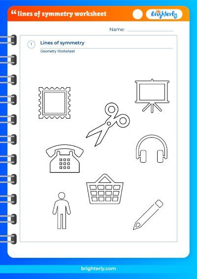 Line Of Symmetry Worksheet 4Th Grade