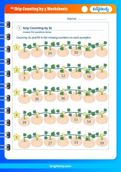 Counting Number 3 Worksheets