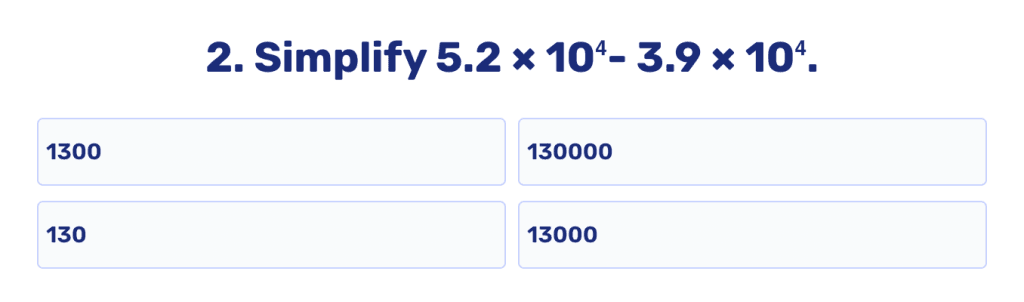Negative exponents worksheet PDF: Practice
