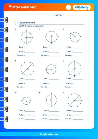 Circles Geometry Worksheet