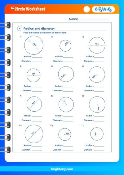 Circle Worksheet Answers