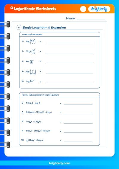 Log Practice Worksheet