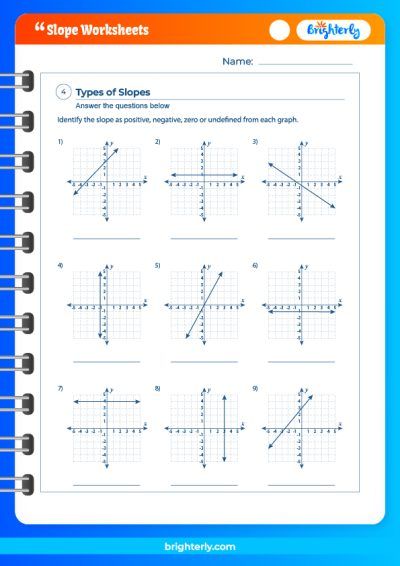 Fun Slope Worksheets