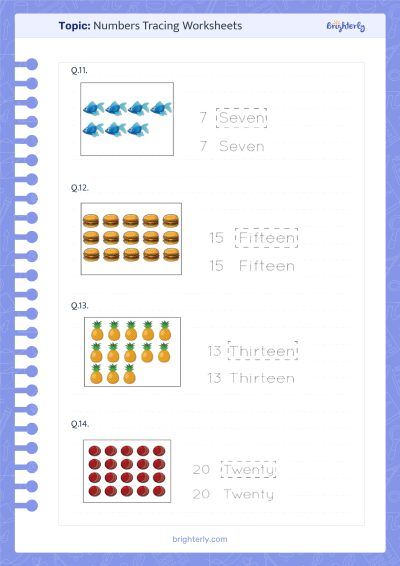 Tracing Numbers 1 50 Worksheets