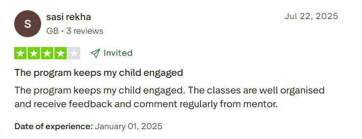 Kumon math reviews: the score is 4.0