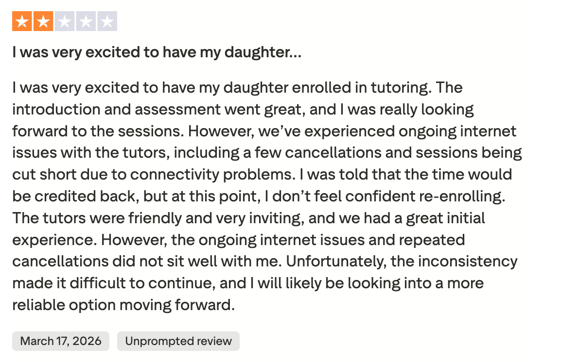 Kumon vs Mathnasium vs Brighterly Reddit And Trustpilot