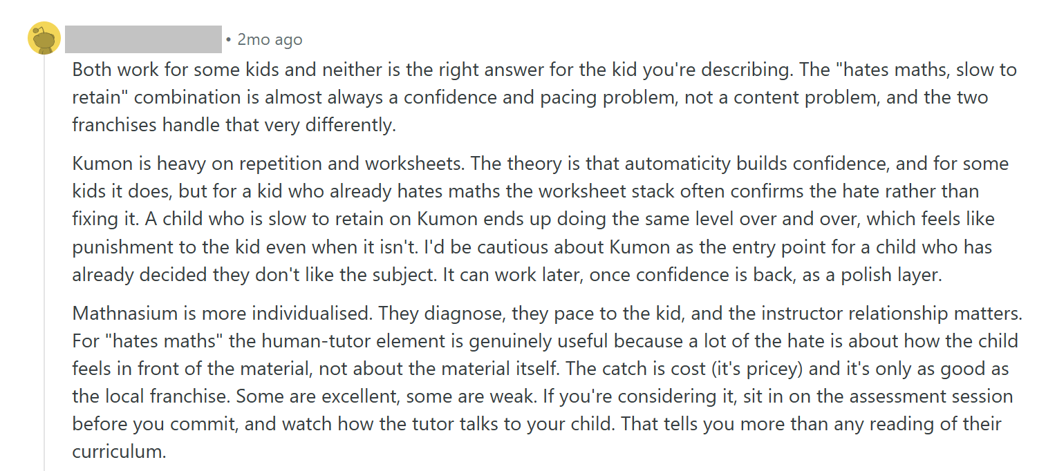 Mathnasium Reviews