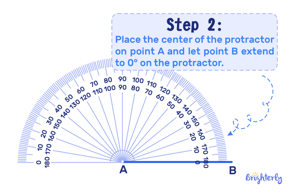 How Do You Draw an Angle Using a Protractor 8