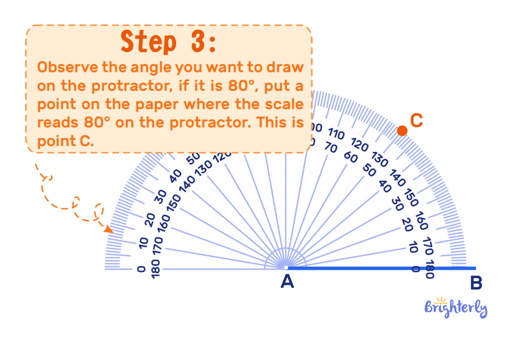 How Do You Draw an Angle Using a Protractor 9