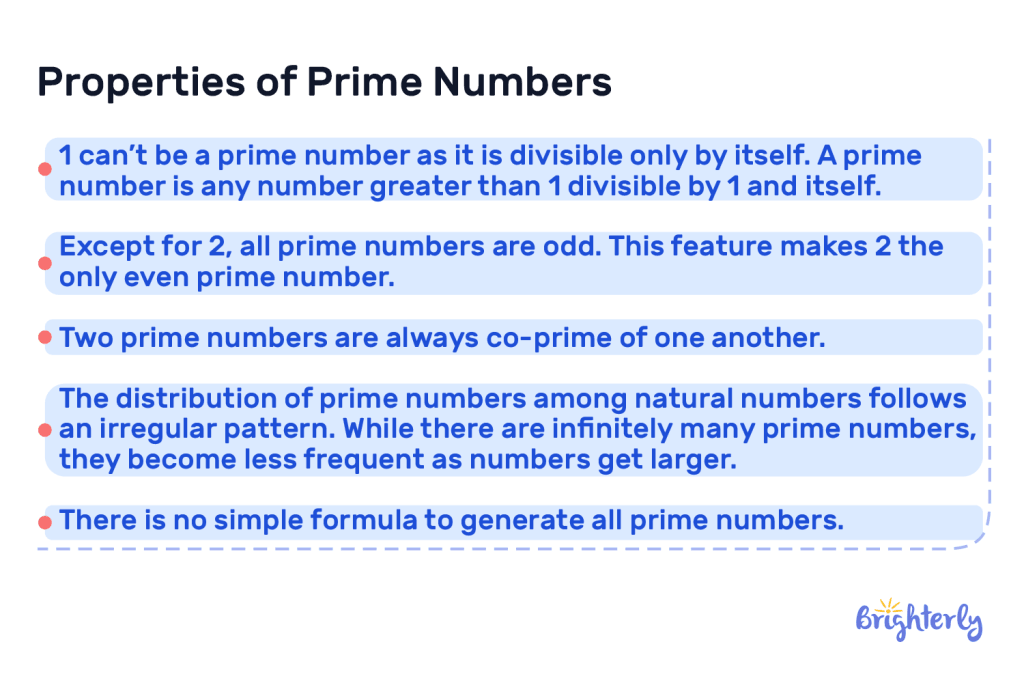 Properties of Prime Numbers 1