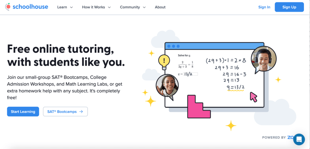 Best math tutoring service #10: Schoolhouse
